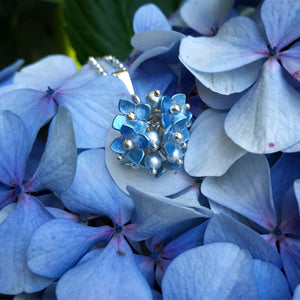 Hydrangea Cluster Necklace by Adele Stewart - Rata Jewellery