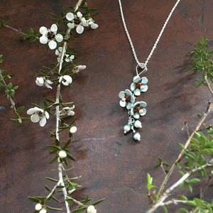 Manuka Flower Necklace by Adele Stewart - Rata Jewellery