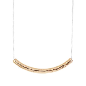 Husk Hammered Bar Necklace by Rock Finders Keepers - Rata Jewellery