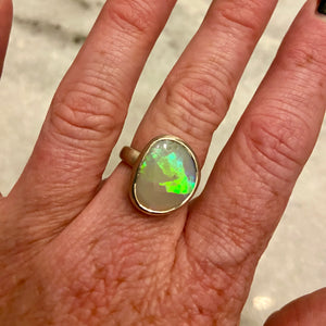 White Opal Ring by Rata Jewellery - Rata Jewellery